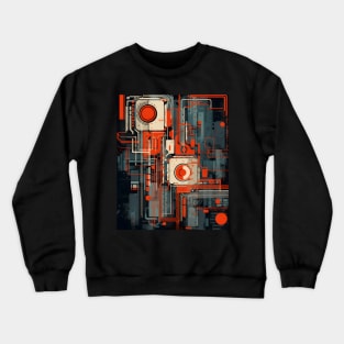 Streatwear cyber pattern Crewneck Sweatshirt